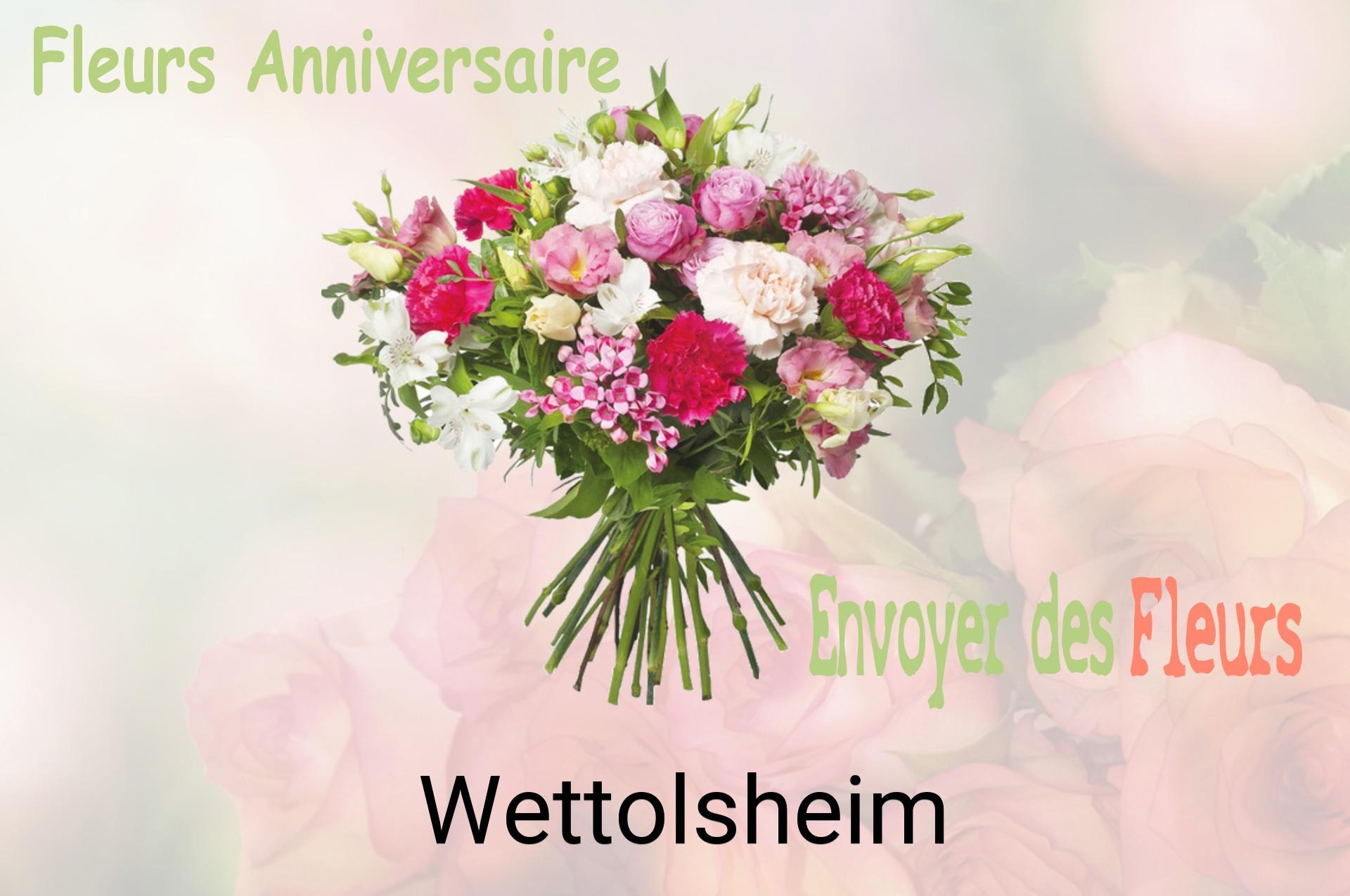 Bouquet de fleurs d’anniversaire livré à Wettolsheim