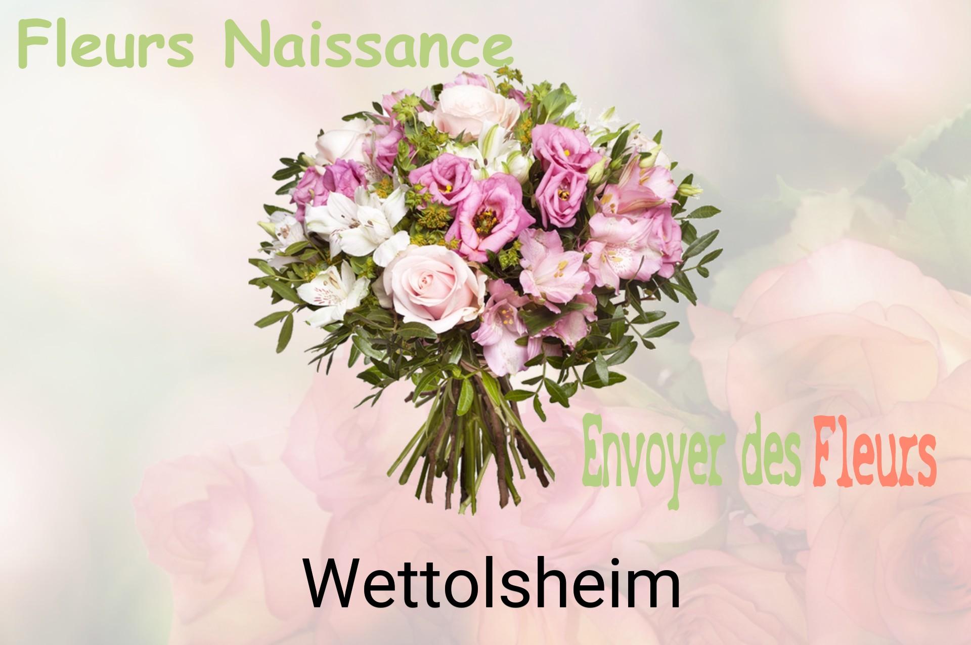 Bouquet de fleurs de naissance livré à Wettolsheim